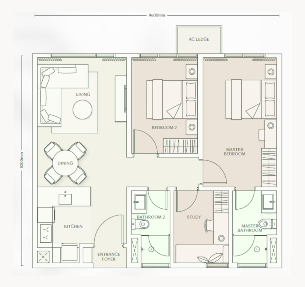 Parkside Residence 戶型圖