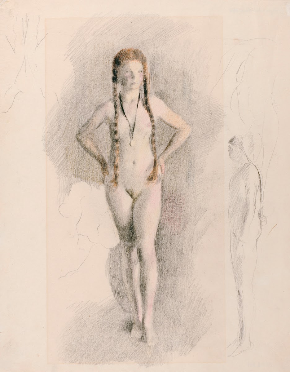 Mädchen mit Medaillon 1922 26
