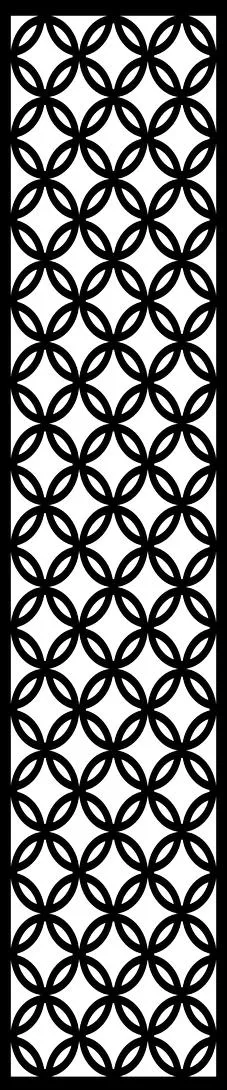 Interlocking Circles Geometric Pattern Free SVG for CNC Router Cutting and Engraving