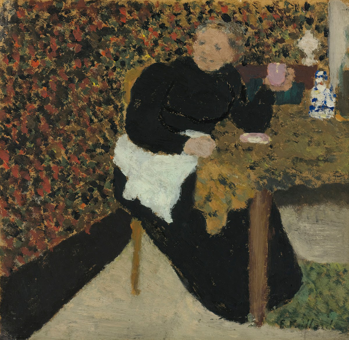 Madame VuillardAvec Une Tasse Rose circa 1893