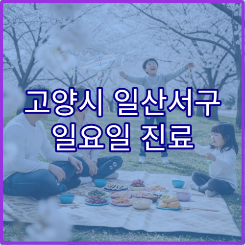 고양시 일산서구 일요일 진료 치과 병원 충치 치료·스케일링 상담 가능