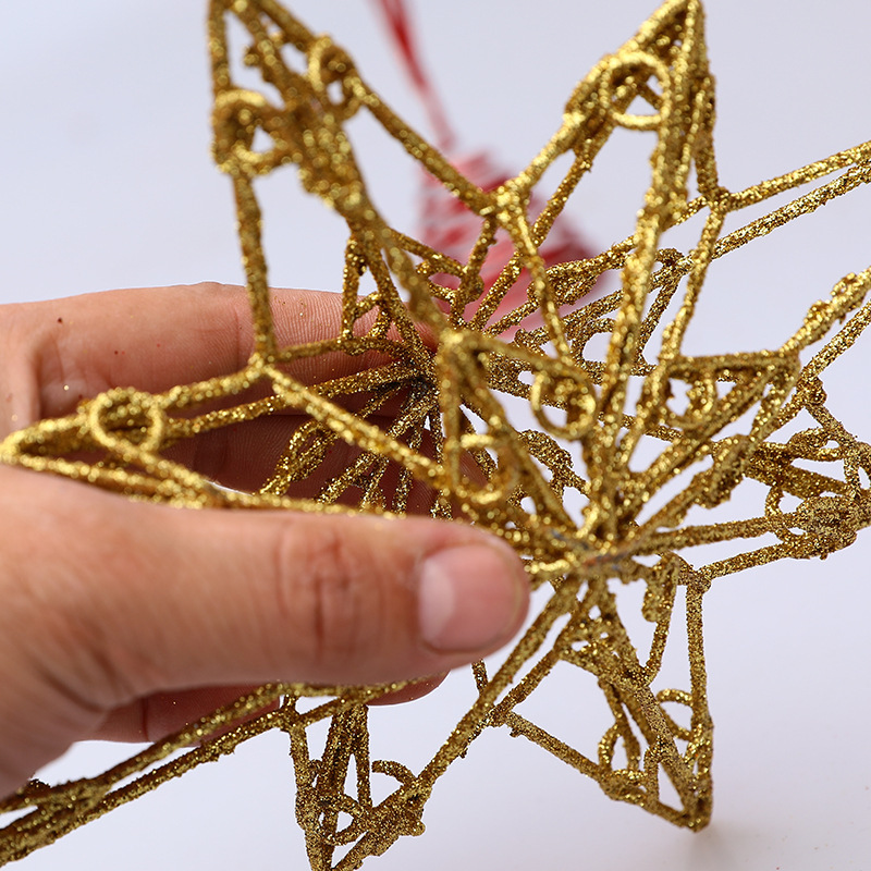 Christmas tree topper star, eight-pointed, openwork