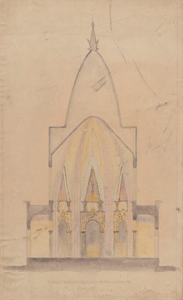 Design of a Polish pavilion at the International Exhibition in Paris