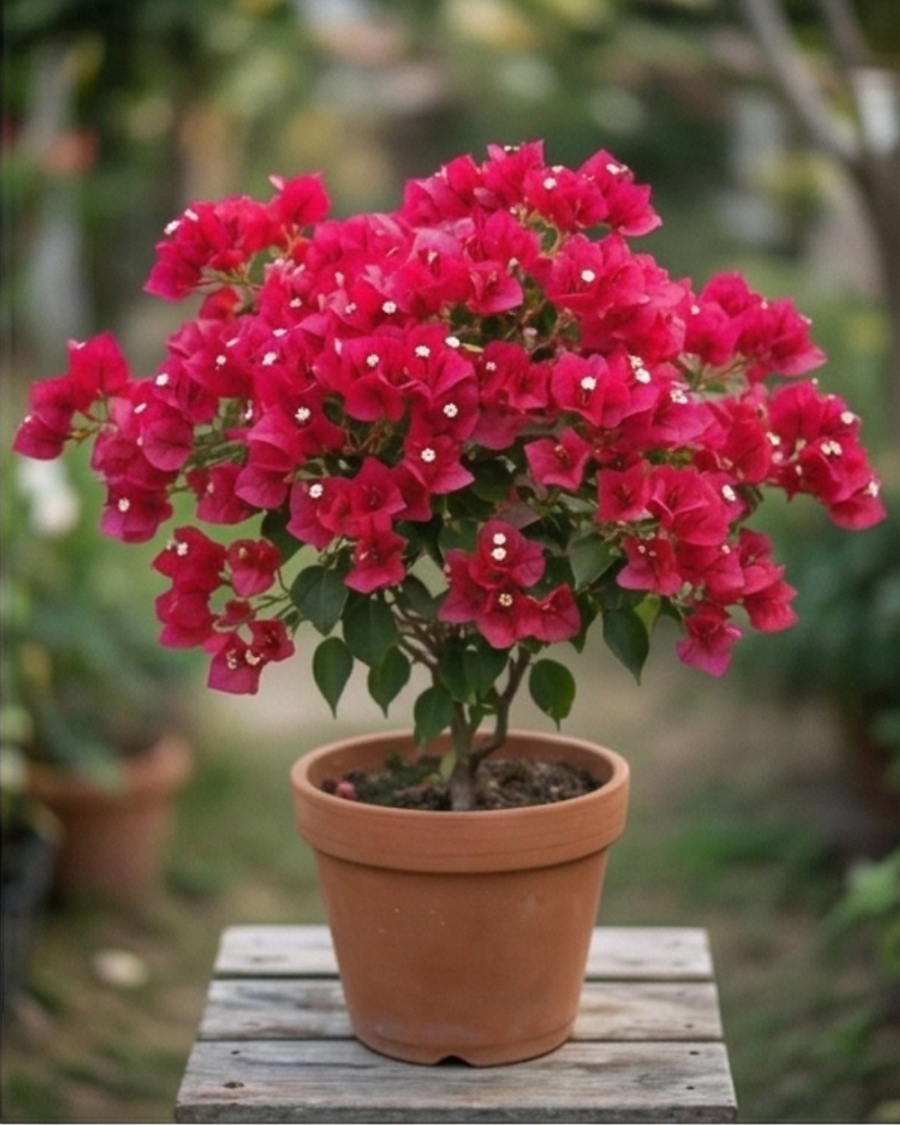 Imported Red Apple Bougainvillea Plant — view 1