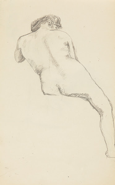 akt siedzącej kobiety 1908