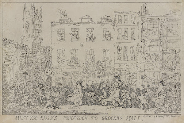 Master Billys procession to Grocers Hall 1784