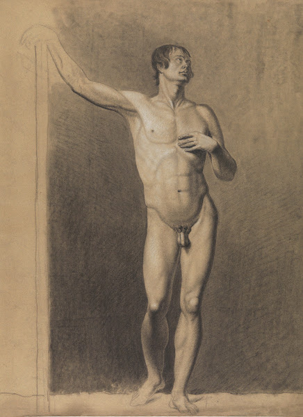 Standing male nude 19th century