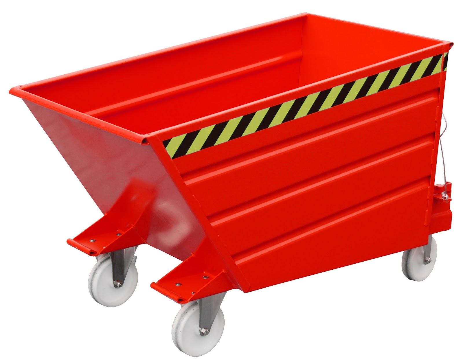 Kiepcontainer VD 500, gelakt, Vuurrood