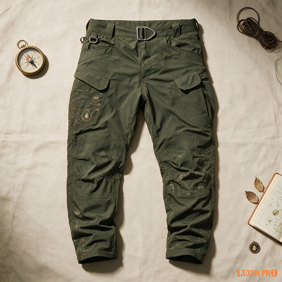 2D Cargo Long Pants with Belt