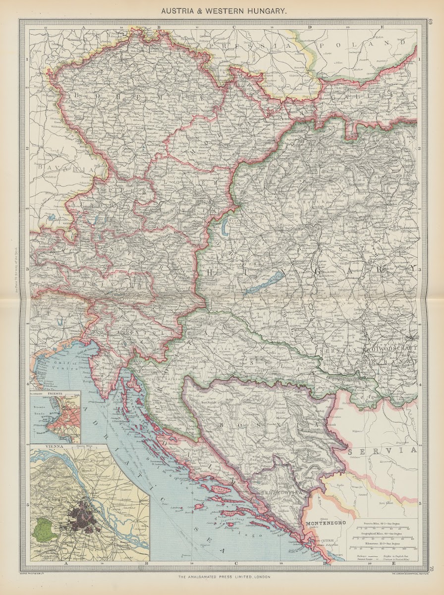 Austria and Western Hungary 1908