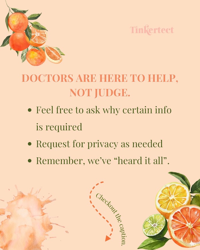 Slide: Doctors are here to help, not judge