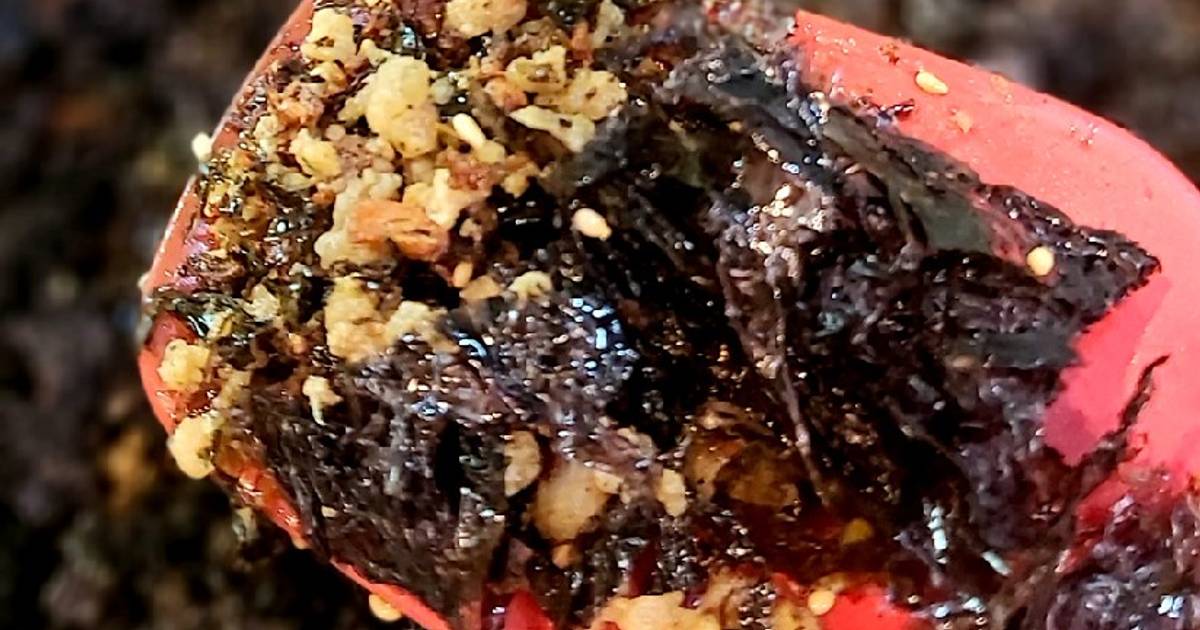 Rong biển tóp mỡ cháy tỏi