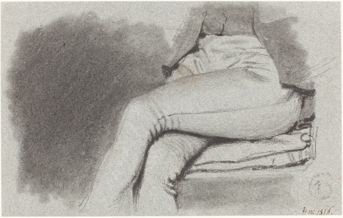 Study of a Seated Mans Legs 1816