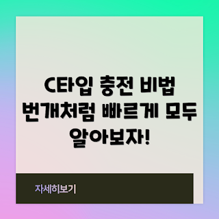 고속충전전용케이블, C타입 케이블, 고속충전 기술, 내돈내산 리뷰, 유용한 충전기