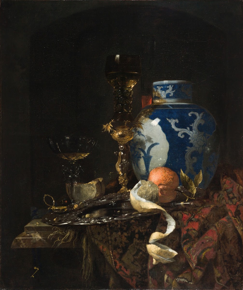 Still Life with a Chinese Porcelain Jar 1669