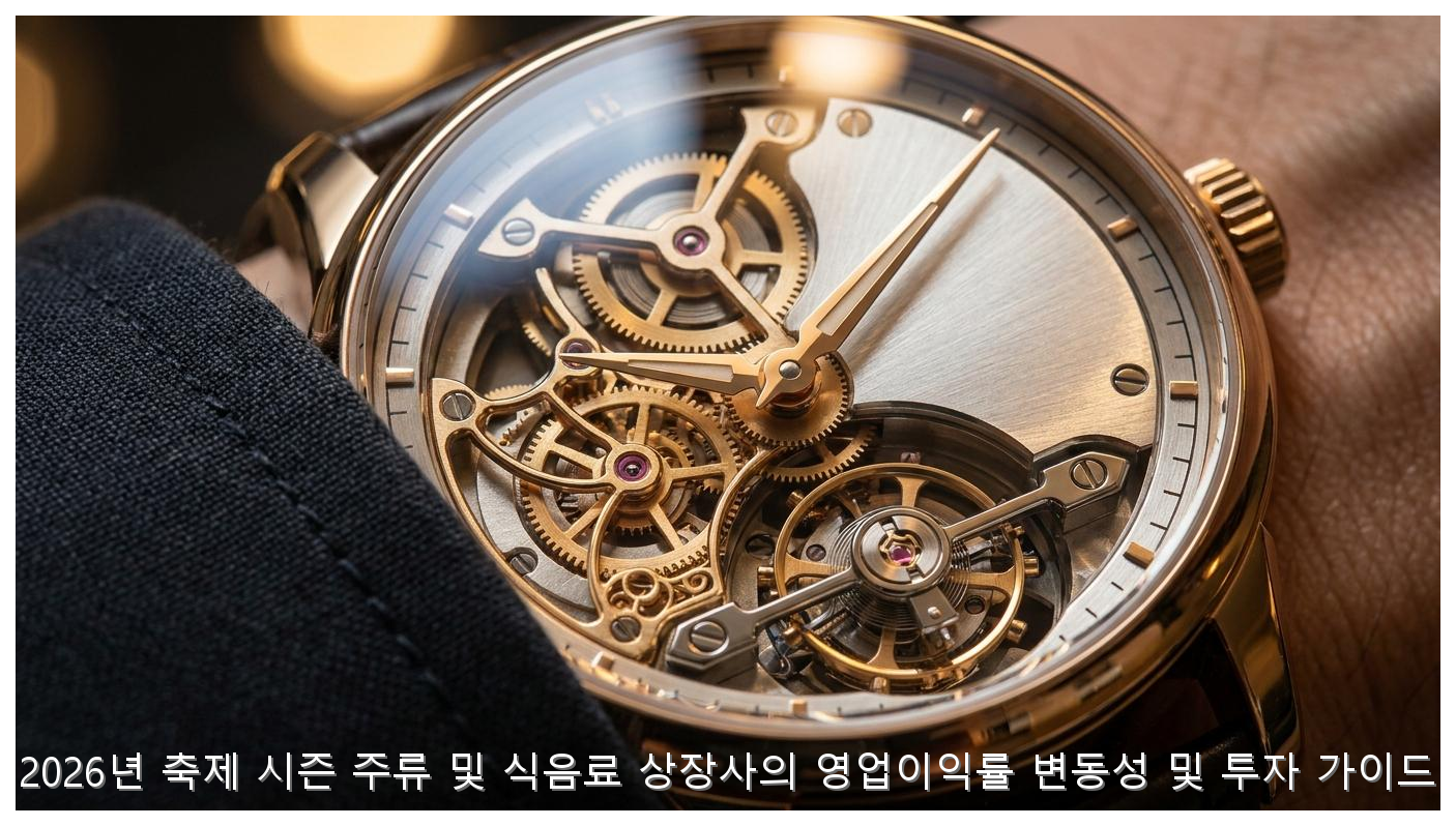 2026년 축제 시즌 주류 및 식음료 상장사의 영업이익률 변동성 및 투자 가이드 핵심 안내 및 분석 인포그래픽 (4)