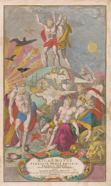 Atlas And Hercules Carry Starry Sky 1729