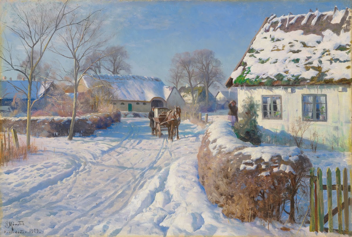 A village in the snow 1929