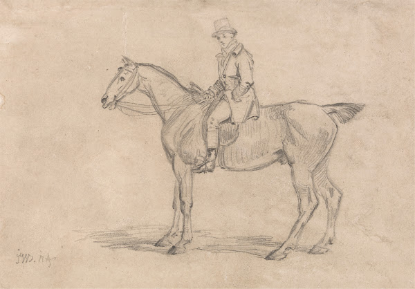 Ralph John Lambton on His Hunter Undertaker ca 1815