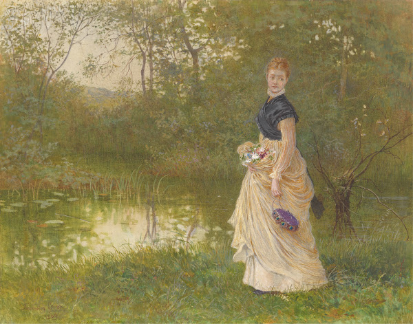 Beside The Lily Pond 1869