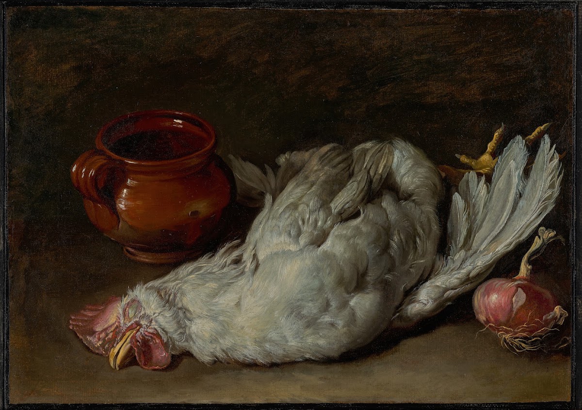 Still Life with Hen and Onion about 17501760