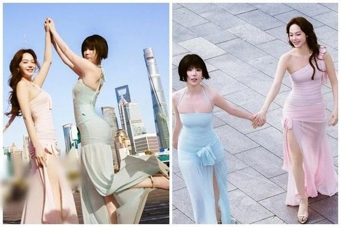 Sắc vóc một chín một mười của Minh Hằng - Ngọc Trinh khi chung khung hình - Báo Tri thức &amp; Cuộc sống