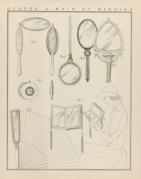 Glaces a main et miroirs 1922