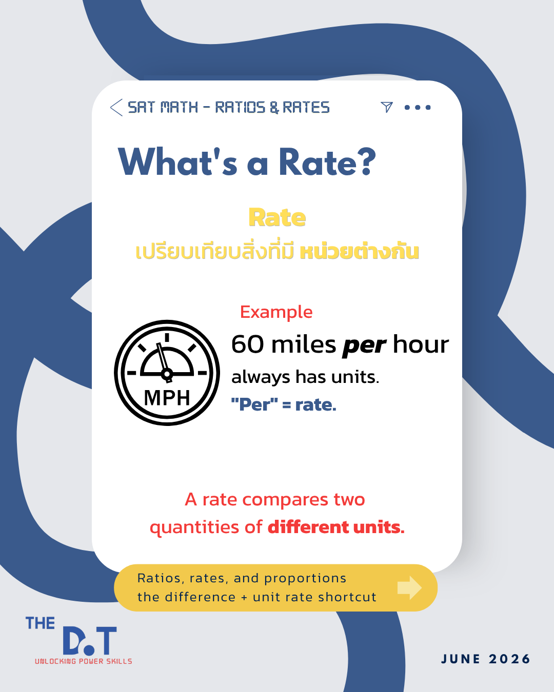 Ratios and Rates สไลด์ 3/4