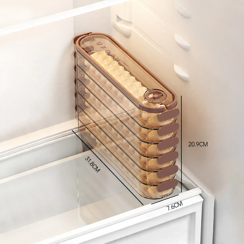 Multi-Layered Plastic Storage Box for Frozen Foods