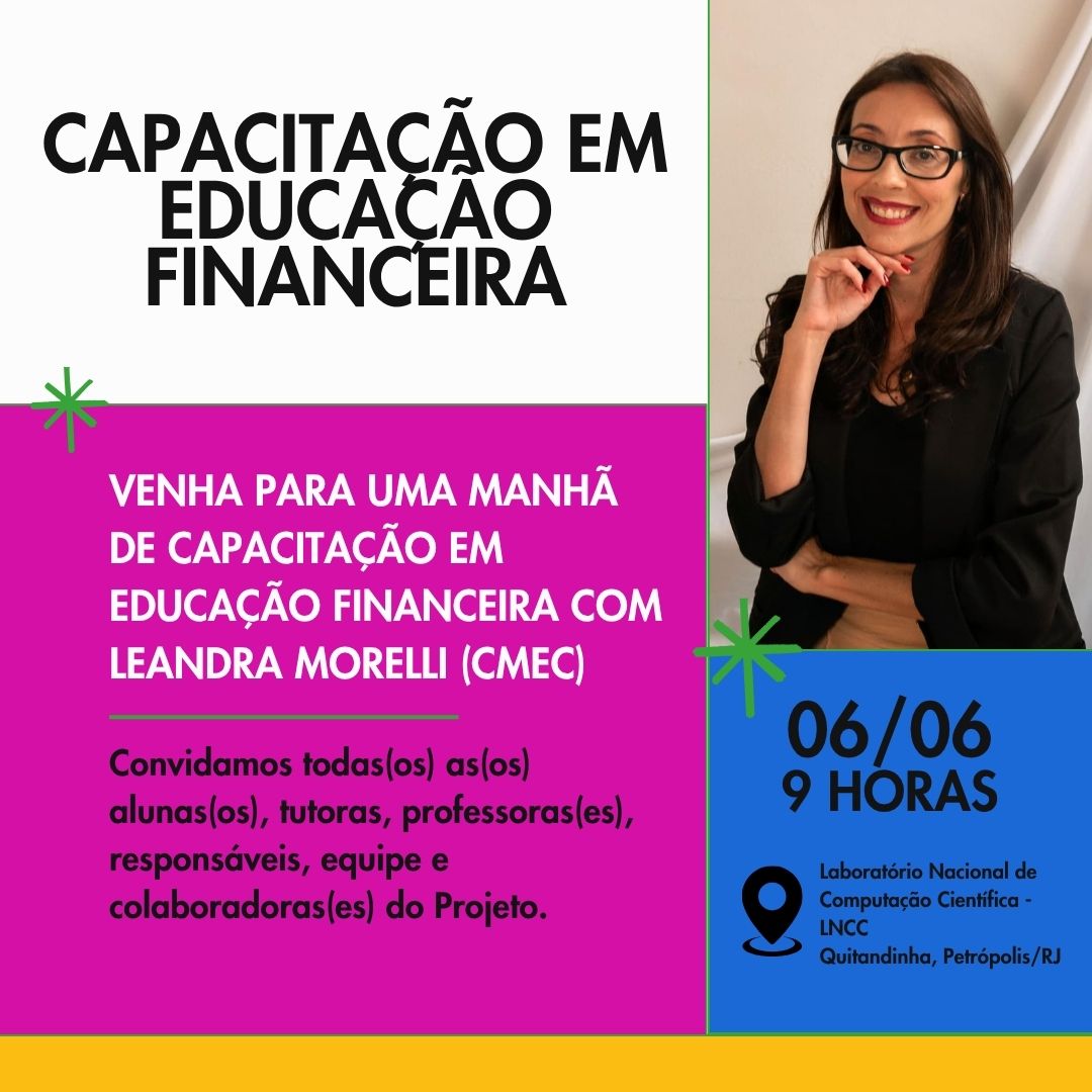 banner de divulgação evento educação financeira