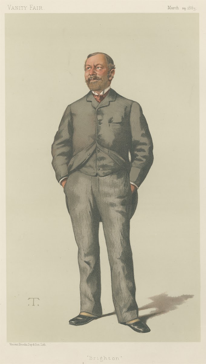 Politicians  Vanity Fair Brighton Mr William Thackerey Marriot 24 March 1883 188