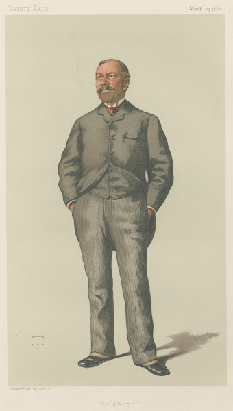 Politicians  Vanity Fair Brighton Mr William Thackerey Marriot 24 March 1883 188