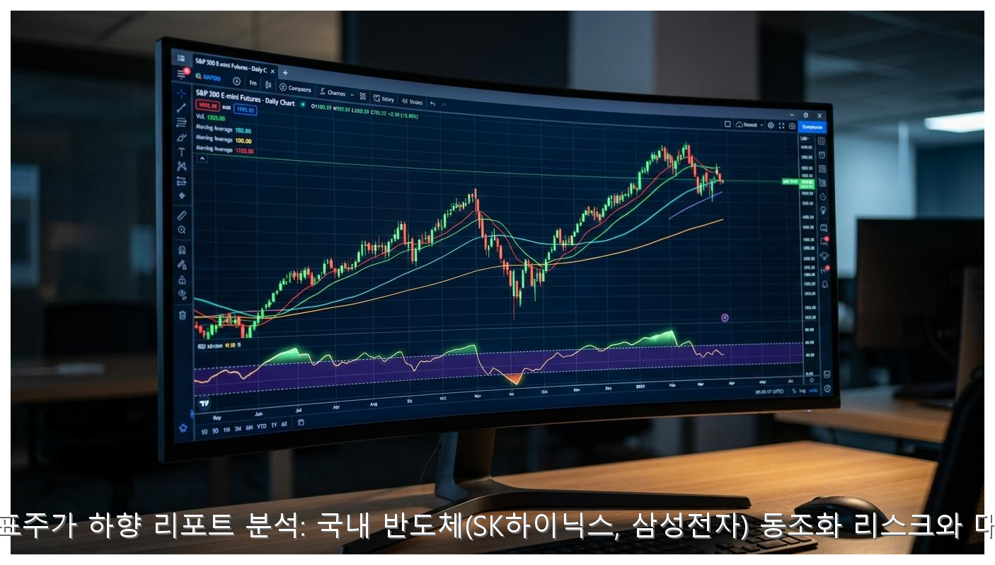 마이크론 목표주가 하향 리포트 분석: 국내 반도체(SK하이닉스, 삼성전자) 동조화 리스크와 대응 시나리오 핵심 안내 및 분석 인포그래픽 (7)