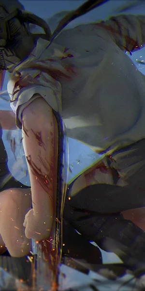 Chainsaw Man, Reze (Chainsaw Man), Denji (Chainsaw Man), Explosion, Chainsaws Full HD Wallpaper Background