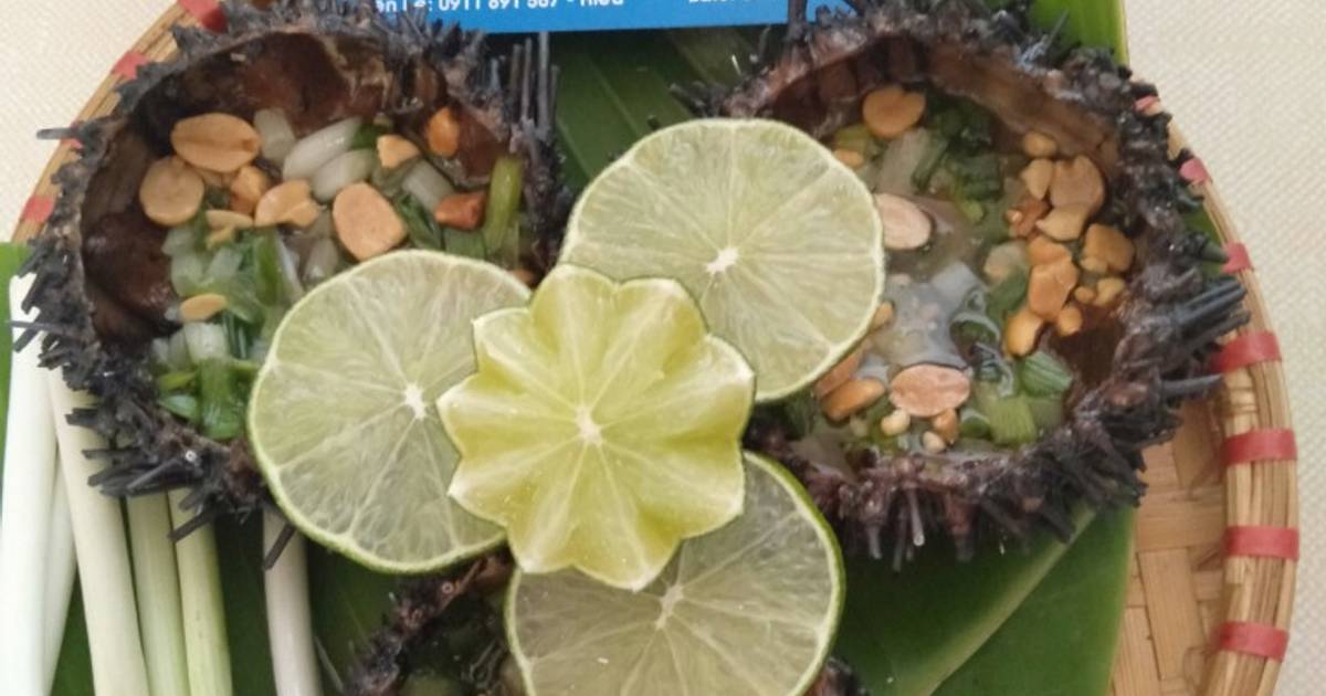 Nhum biển nướng mỡ hành