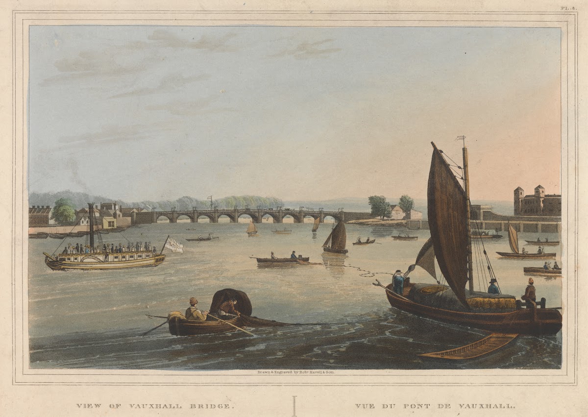 View of Vauxhall Bridge 1821