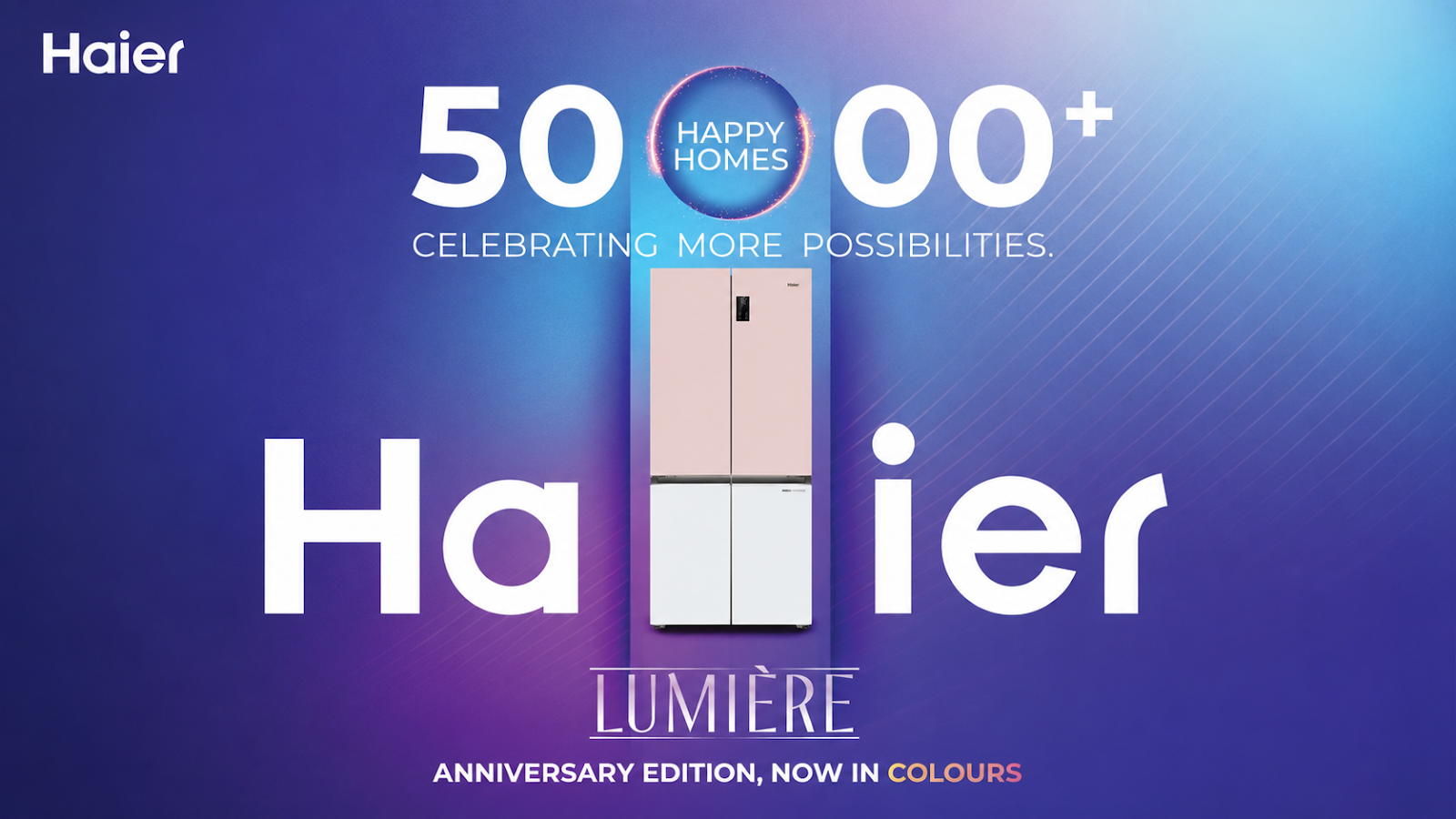 Haier Celebrates One Year of Lumiere 4-Door Refrigerators in India, Surpasses 50,000 Customers