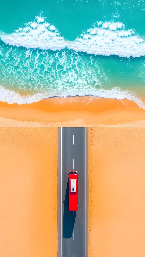 Warm Sunset Light Over Rolling Sahara Sand Dunes