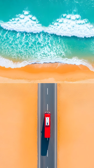 Warm Sunset Light Over Rolling Sahara Sand Dunes - Free mobile Wallpaper