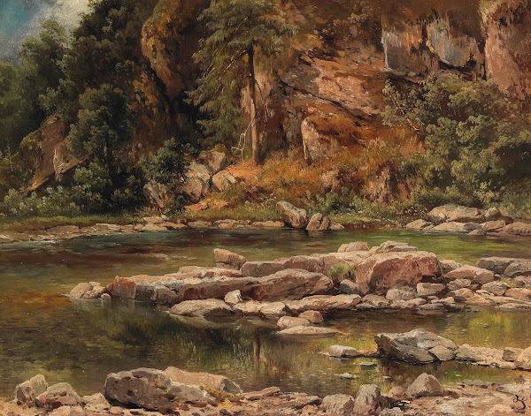 A Wooded River Landscape