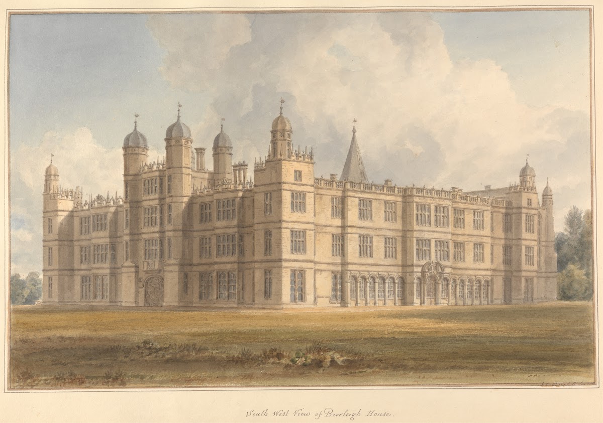 South West View of Burleigh House 1817