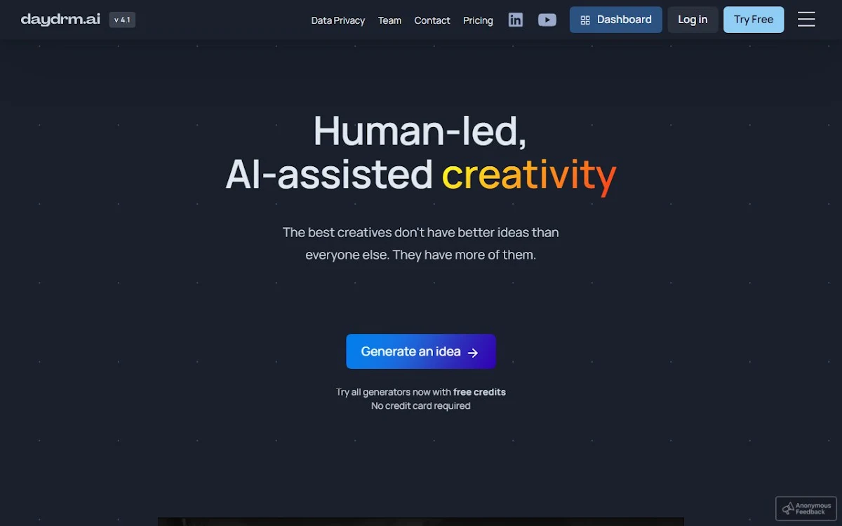 Captura de Daydrm.ai