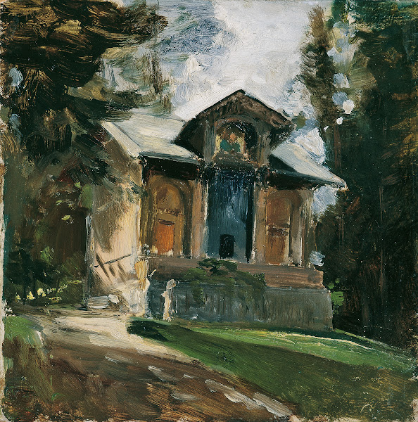 Das Atelier des Malers Heinrich von Angeli in der Reichenau 1884