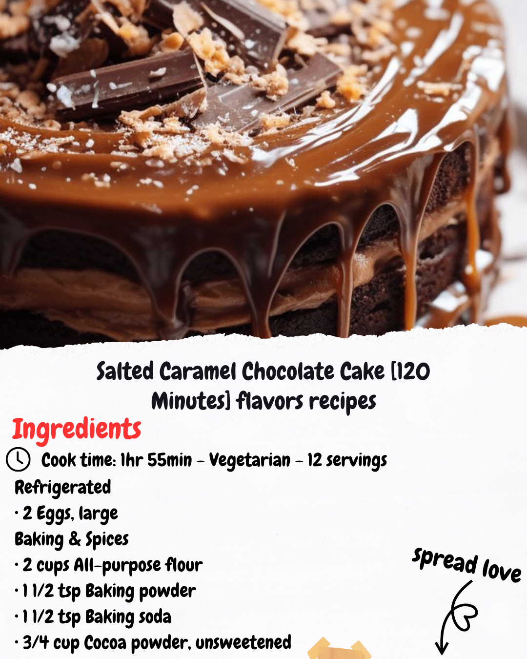Salted Caramel Chocolate Cake [120 Minutes] flavors recipes