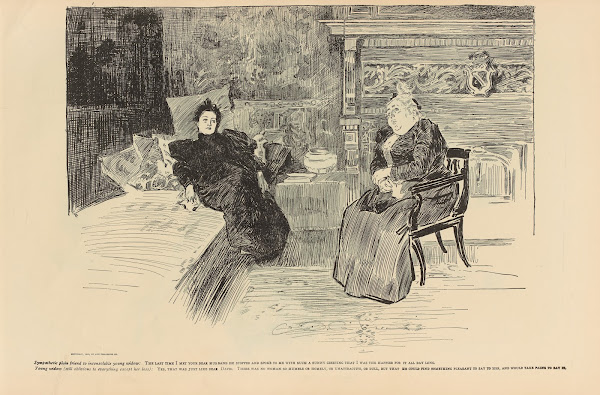 Sympathetic plain friend to inconsolable young widow 1893 1900