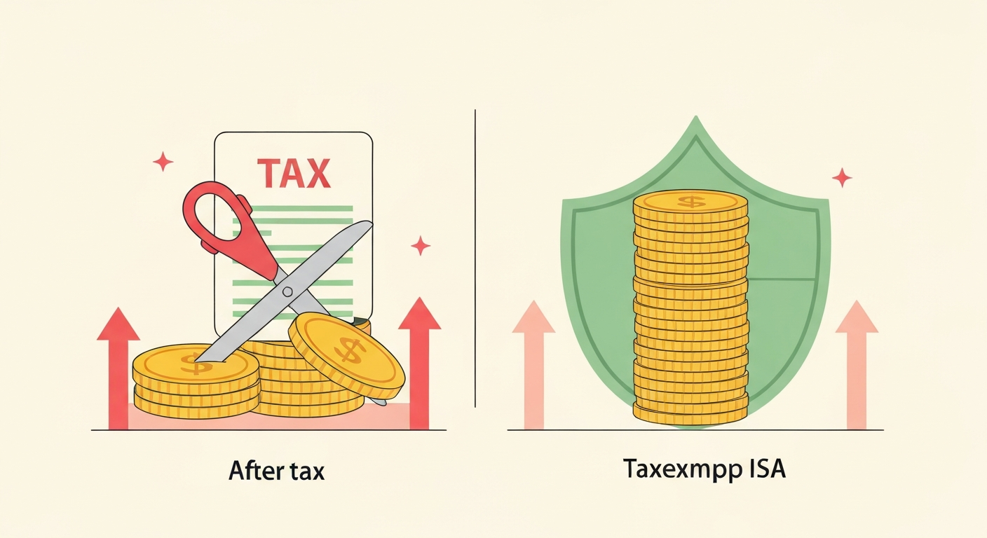 ISA 계좌 세금 절감 시뮬레이션 - 일반 계좌 vs ISA 비교