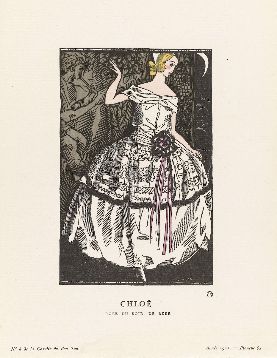 Chloë Robe du soir de Beer 1921