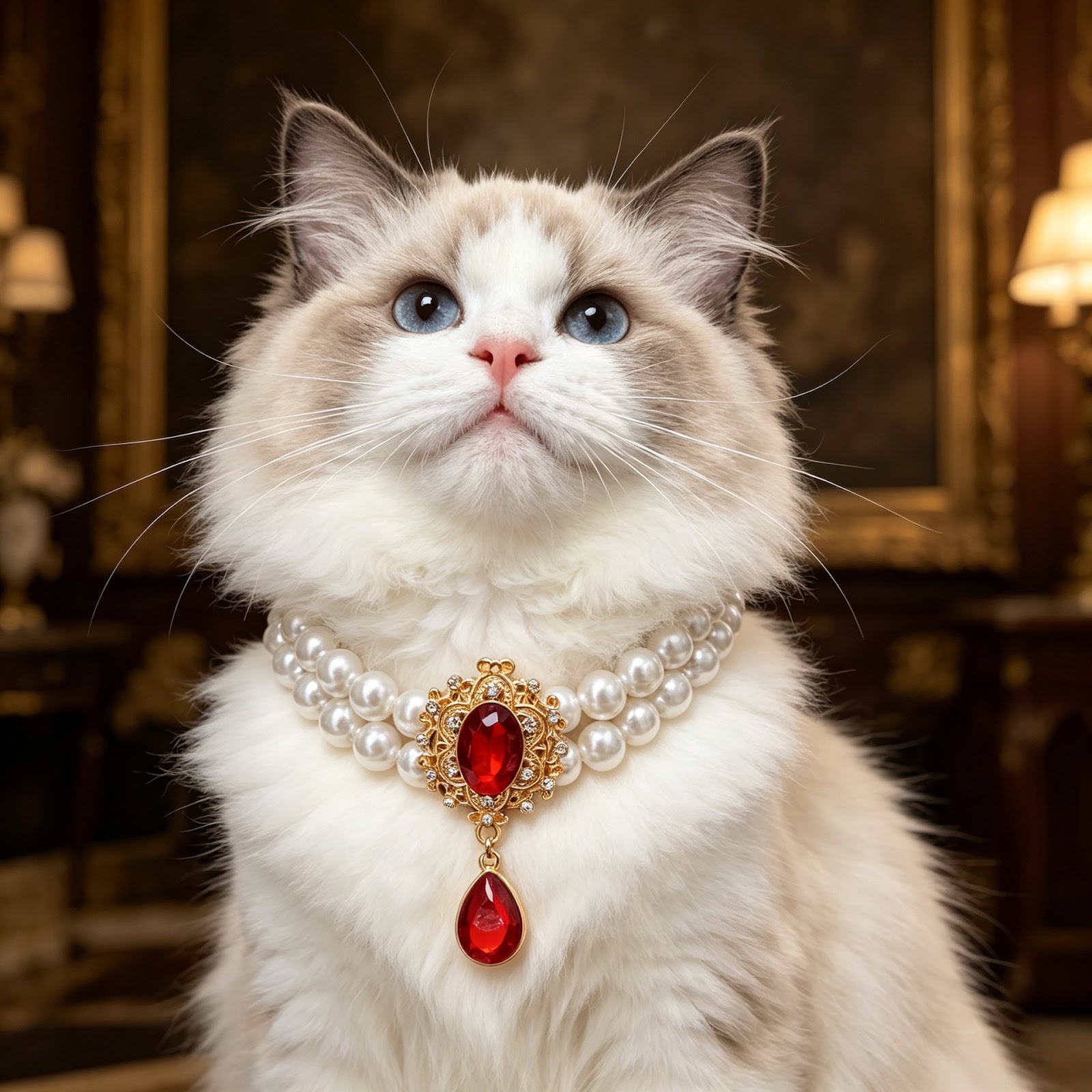 Elegante Halskette für Haustiere, Legierung