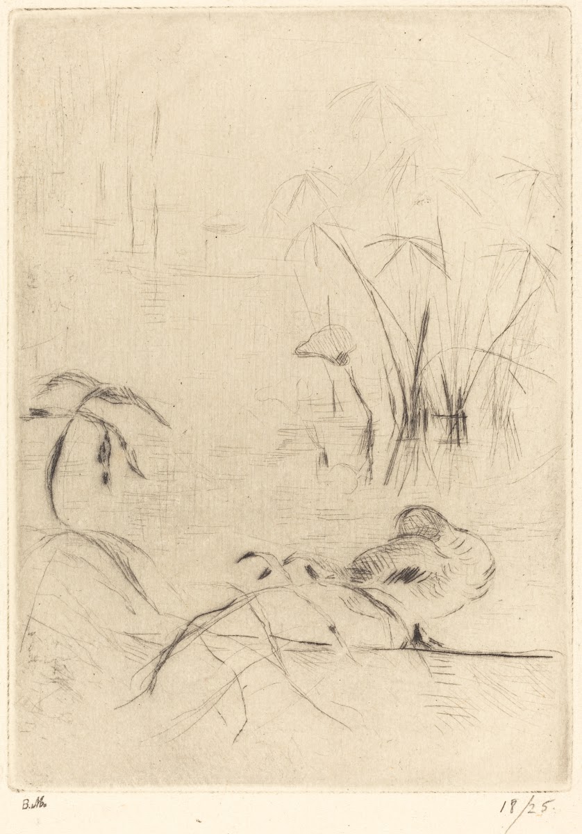Ducks at Rest on the Bank 1888 1890