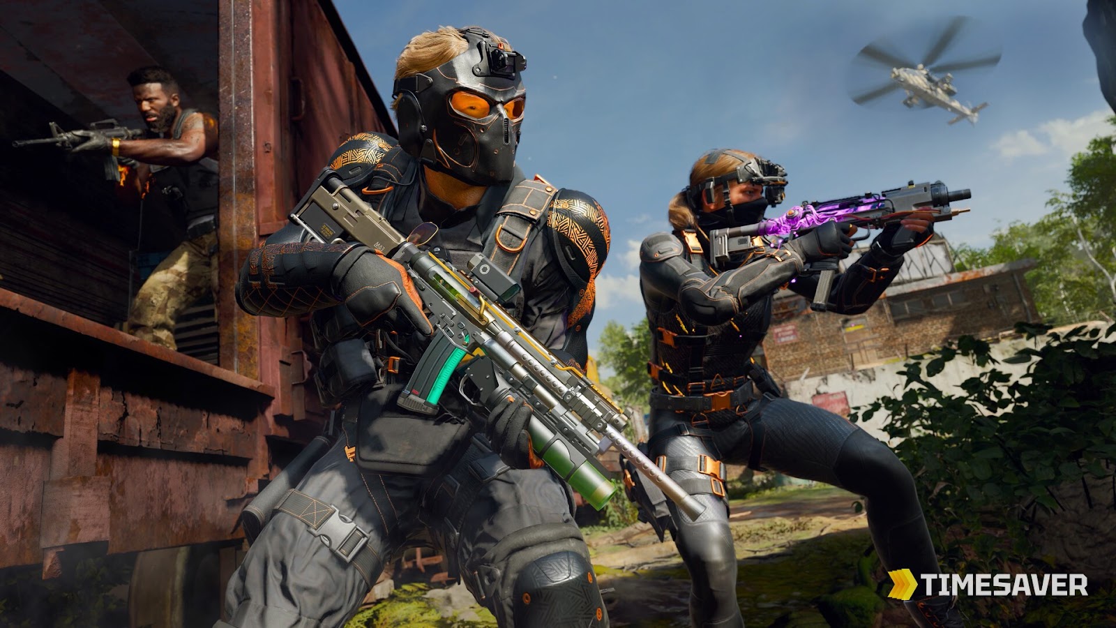 Call of Duty Black Ops multiplayer gunfight in a detailed urban map